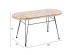 ΤΡΑΠΕΖΙ ΟΒΑΛ ΧΑΜΗΛΟ ALLEGRA HM5695.11 ΜΠΕΖ WICKER-ΜΑΥΡΟ ΜΕΤΑΛΛΟ 100x45x51,5Υεκ.