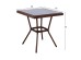 ΤΡΑΠΕΖΙ ΑΛΟΥΜΙΝΙΟΥ HARLOW 70X70X76  BAMBOO LOOK HM5568.03 ΚΑΦΕ ΜΕ ΓΥΑΛΙ