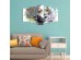ΠΕΝΤΑΠΤΥΧΟΣ ΠΙΝΑΚΑΣ MDF MODERN DAZZLING BEAUTY GIRL FACE HM7206.04 100X60x3 εκ.