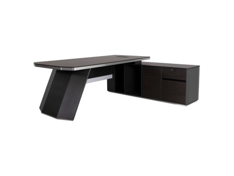 ΓΡΑΦΕΙΟ ΕΠΑΓΓΕΛΜΑΤΙΚΟ ΔΕΞΙΑ ΓΩΝΙΑ ROSEWOOD HM2083R 220X180X76Υ εκ.