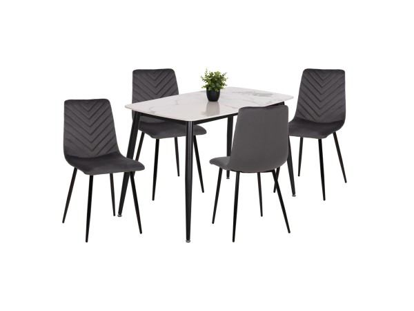 ΣΕΤ ΤΡΑΠΕΖΑΡΙΑΣ 5ΤΜΧ LATRELL HM21192 ΤΡΑΠΕΖΙ ΚΕΡΑΜΙΚΟ TOP-ΒΕΛΟΥΔΟ ΓΚΡΙ ΚΑΡΕΚΛΕΣ ΣΕΤ ΤΡΑΠΕΖΑΡΙΑΣ 5ΤΜΧ LATRELL HM21192 ΤΡΑΠΕΖΙ ΚΕΡΑΜΙΚΟ TOP-ΒΕΛΟΥΔΟ ΓΚΡΙ ΚΑΡΕΚΛΕΣ