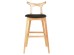 ΣΚΑΜΠΟ ΜΠΑΡ USOPP HM9951.01 RUBBERWOOD ΣΕ ΟΑΚ-ΜΑΥΡΟ PU 43x41x100Υεκ.