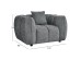 ΠΟΛΥΘΡΟΝΑ LYKKE HM3325.01 ΓΚΡΙ ΥΦΑΣΜΑ 119x89x70Υεκ ΠΟΛΥΘΡΟΝΑ LYKKE HM3325.01 ΓΚΡΙ ΥΦΑΣΜΑ 119x89x70Υεκ