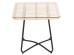 ΤΡΑΠΕΖΑΚΙ GERRY HM5717.11 ΜΕ WICKER ΜΠΕΖ-ΜΑΥΡΟ ΜΕΤΑΛ.ΣΚΕΛΕΤΟ 50x50x47,5Υεκ.