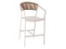 ΣΚΑΜΠΟ ΑΛΟΥΜΙΝΙΟΥ ΛΕΥΚΟ HM5892.32 ΜΕΣ. ΥΨΟΥΣ-ΜE RATTAN & TΕΧΤLINE 57x57x99,5Yεκ.