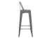 ΣΚΑΜΠΟ BAR ME ΠΛΑΤΗ ΜΕΤΑΛΛΙΚΟ MELITA-PRO HM8643.50 ΓΚΡΙ 42x42x100Υεκ.
