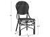 ΚΑΡΕΚΛΑ ΑΛΟΥΜΙΝΙΟΥ BAMBOO LOOK ΜΕ WICKER ΜΑΥΡΟ ΛΕΥΚΟ HM5792.02 46x60x96 εκ.