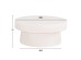 ΤΡΑΠΕΖΙ ΣΑΛΟΝΙΟΥ ΣΤΡΟΓΓΥΛΟ ΣΕΙΡΑ SANTORINI HM18050 MDF ΣΕ ΥΠΟΛΕΥΚΟ ΧΡΩΜΑ Φ80x35Υεκ.
