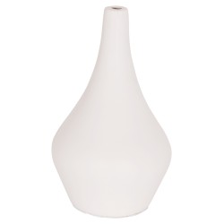 ΕΠΙΤΡΑΠΕΖΙΟ ΔΙΑΚΟΣΜΗΤΙΚΟ ΒΑΖΟ DENI HM4663.02S ΤΕΡΑΚΟΤΑ ΣΕ ΛΕΥΚΟ--Φ15x27Υεκ.