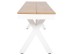 ΠΑΓΚΑΚΙ ΑΛΟΥΜΙΝΙΟΥ TAWNEE HM6040.02 ΛΕΥΚΟ-POLYWOOD ΚΑΘΙΣΜΑ ΦΥΣΙΚΟ 220x36x44,5Υεκ.