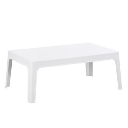 ΤΡΑΠΕΖΑΚΙ ΟΡΘΟΓΩΝΙΟ SLEEK HM6367.01 ΠΟΛΥΠΡΟΠΥΛΕΝΙΟ ΣΕ ΛΕΥΚΟ 99x59.5x39.5Υεκ.