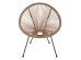 ΠΟΛΥΘΡΟΝΑ ACAPULCO Τ. ΦΩΛΙΑ ΜΕΤΑΛΛΟ ΜΑΥΡΟ ΜΕ TWISTED WICKER HM5871.01 70x73x79 εκ.