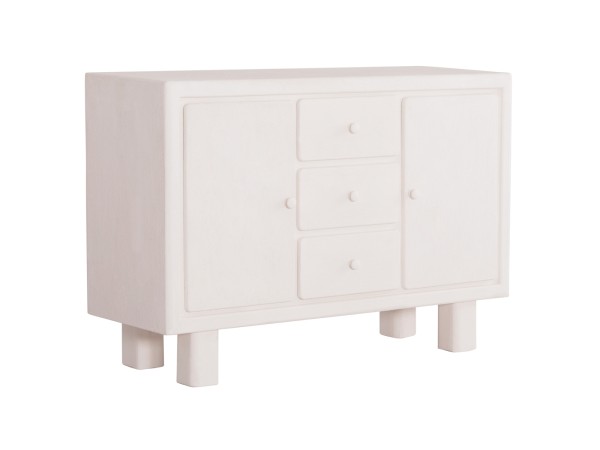 ΜΠΟΥΦΕΣ ΣΕΙΡΑ SANTORINI HM18048 MDF ΣΕ ΥΠΟΛΕΥΚΟ ΧΡΩΜΑ-3 ΣΥΡΤΑΡΙΑ & 2 ΠΟΡΤΕΣ 120x38x80Υεκ.