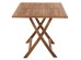 ΤΡΑΠΕΖΙ ΤΡΑΠΕΖΑΡΙΑΣ KENDALL ΠΤΥΣΣΟΜΕΝΟ HM9542 TEAK ΣΕ ΦΥΣΙΚΟ ΧΡΩΜΑ 120x80x75Yεκ.
