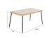 ΤΡΑΠΕΖΙ ΟΡΘΟΓΩΝΙΟ ALLEGRA HM5537.11 ΜΕΤΑΛ.ΜΑΥΡΟ-P.E. RATTAN ΦΥΣΙΚΟ 139,5x79,5x73Υεκ.