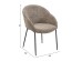 ΠΟΛΥΘΡΟΝΑ ΤΡΑΠΕΖΑΡΙΑΣ DRENNY HM18424.03 TAUPE ΥΦΑΣΜΑ-ΜΕΤΑΛ.ΜΑΥΡΑ ΠΟΔΙΑ 62x62x87Υεκ