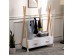 ΚΡΕΜΑΣΤΡΑ ΜΕ ΣΥΡΤΑΡΙΑ ΠΑΙΔΙΚH PASCHAL HM2491.03 ΜΕΛΑΜΙΝΗ-ΞΥΛΟ ΠΕΥΚΟΥ 80x40x130Υεκ