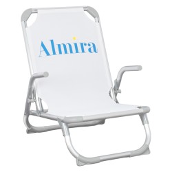 ΚΑΡΕΚΛΑΚΙ ΠΑΡΑΛΙΑΣ ΨΗΛΗ ΠΛΑΤΗ ALMIRA HM5053.01 ΒΑΡΕΩΣ ΤΥΠΟΥ ΜΠΛΕ ΑΛΟΥΜΙΝΙΟΥ 56x70x66 cm.