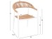 ΠΟΛΥΘΡΟΝΑ ΑΛΟΥΜΙΝΙΟΥ GRET HM5854.01 ΛΕΥΚΗ PE RATTAN ΜΠΕΖ 56x55,5x78Υεκ.