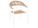 ΠΟΛΥΘΡΟΝΑ ΑΛΟΥΜΙΝΙΟΥ GRET HM5854.01 ΛΕΥΚΗ PE RATTAN ΜΠΕΖ 56x55,5x78Υεκ.