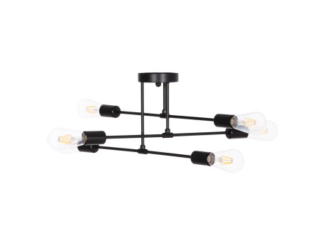 ΦΩΤΙΣΤΙΚΟ ΟΡΟΦΗΣ ΠΟΛΥΦΩΤΟ LIGHTY HM7427.11 ΜΕΤΑΛΛΟ ΣΕ ΜΑΥΡΟ 51x51x23Υεκ.