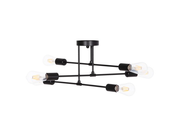 ΦΩΤΙΣΤΙΚΟ ΟΡΟΦΗΣ ΠΟΛΥΦΩΤΟ LIGHTY HM7427.11 ΜΕΤΑΛΛΟ ΣΕ ΜΑΥΡΟ 51x51x23Υεκ.