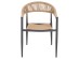 ΠΟΛΥΘΡΟΝΑ ΑΛΟΥΜΙΝΙΟΥ GRET HM5854.02 ΑΝΘΡΑΚΙ PΕ RATTAN ΜΠΕΖ 56x55,5x78Υ εκ.