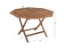 ΤΡΑΠΕΖΙ ΠΟΛΥΓΩΝΟ KENDALL ΠΤΥΣΣΟΜΕΝΟ HM9545 TEAK ΣΕ ΦΥΣΙΚΟ ΧΡΩΜΑ 120x120x75Yεκ.
