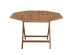 ΤΡΑΠΕΖΙ ΠΟΛΥΓΩΝΟ KENDALL ΠΤΥΣΣΟΜΕΝΟ HM9545 TEAK ΣΕ ΦΥΣΙΚΟ ΧΡΩΜΑ 120x120x75Yεκ.