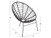 ΠΟΛΥΘΡΟΝΑ ΤΥΠΟΥ ΦΩΛΙΑ ΜΕΤΑΛΛΙΚΗ ALLEGRA HM5458.12 ΜΕ WICKER-ΜΑΥΡΟ 73x78x88Υεκ.