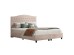 ΚΡΕΒΑΤΙ MALENA HM638.22 ΜΠΕΖ ΥΦΑΣΜΑ Τ. NUBUCK ΓΙΑ ΣΤΡΩΜΑ 150x200εκ.