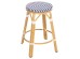ΣΚΑΜΠΟ ΑΛΟΥΜΙΝΙΟΥ ΜΕΣ.ΥΨΟΥΣ CHINO HM6286.05 BAMBOO LOOK & TEXTILENE ΜΠΛΕ 43x43x65Υεκ