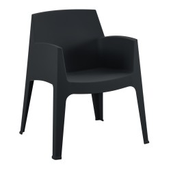 ΠΟΛΥΘΡΟΝΑ ΠΟΛΥΠΡΟΠΥΛΕΝΙΟΥ SLEEK HM6370.02 ΜΑΥΡΗ 57x56x82,5Υεκ.