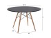 ΤΡΑΠΕΖΙ MINIMAL ΣΤΡΟΓΓΥΛΟ HM8454.02 MDF ΣΕ ΜΑΥΡΟ-ΠΟΔΙΑ ΟΞΙΑΣ ΣΕ ΦΥΣΙΚΟ Φ120Χ74Υεκ.