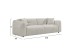ΚΑΝΑΠΕΣ 3-ΘΕΣΙΟΣ JUNOA HM3333.02 ΕΚΡΟΥ ΥΦΑΣΜΑ 228x89x74Υεκ