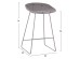 ΣΚΑΜΠΟ ΜΠΑΡ NAILA HM9299.10 ΓΚΡΙ ΜΕΣΑΙΟΥ ΥΨΟΥΣ 44x44x74Yεκ.