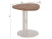 ΒΟΗΘΗΤΙΚΟ ΤΡΑΠΕΖΙ ΟΒΑΛ ALPER HM18328 MDF SONAMA--ΜΕΤΑΛΛΟ ΛΕΥΚΟ Φ50x50Υεκ.