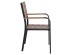ΠΟΛΥΘΡΟΝΑ ΑΛΟΥΜΙΝΙΟΥ SAGA ΜΑΥΡΗ ΜΕ POLYWOOD HM5127.03 56x55x85,5Yεκ.