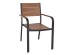 ΠΟΛΥΘΡΟΝΑ ΑΛΟΥΜΙΝΙΟΥ SAGA ΜΑΥΡΗ ΜΕ POLYWOOD HM5127.03 56x55x85,5Yεκ.
