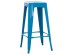 ΣΚΑΜΠΟ BAR ΜΕΤΑΛΛΙΚΟ MELITA ΣΕ ΜΠΛΕ HM8642.08 43x43x78 εκ.