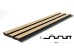 PS PANEL ΜΕ 3D ΠΗΧΑΚΙΑ F4 PIANO 12/122/2900mm NAT.OAK/BLACK NewPlan