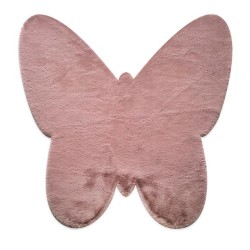 ΧΑΛΙ PUFFY JM7 DARK PINK BUTTERFLY ANTISLIP - 160X160Β  NewPlan