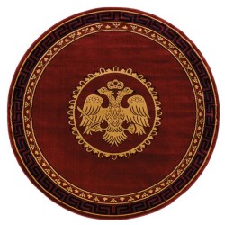 ΧΑΛΙ ΕΚΚΛΗΣΙΑΣΤΙΚΟ ATHOS 2128A BURGUNDY  ΡΟΤΟΝΤΑ - 250X250  NewPlan