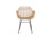 Καρέκλα Τραπεζαρίας με μπράτσα Marea Black legs (57x60x82) Soulworks 0300087 Καρέκλα Τραπεζαρίας με μπράτσα Marea Black legs (57x60x82) Soulworks 0300087