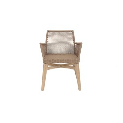 Καρέκλα Τραπεζαρίας με μπράτσα Thin Air Low Back Latte (61x59x79) Soulworks 0370070