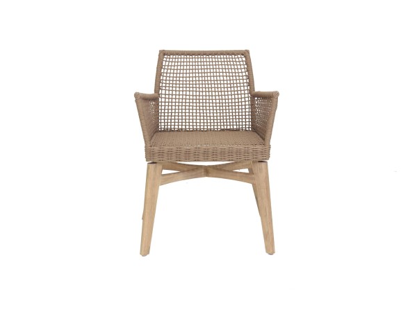 Καρέκλα Τραπεζαρίας με μπράτσα Thin Air Low Back Latte (61x59x79) Soulworks 0370070