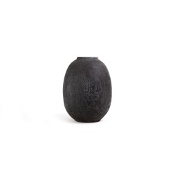 Κεραμικό Διακοσμητικό Βάζο Siso Nic Black Spot Gray Small (22x22x31) Soulworks 0630060