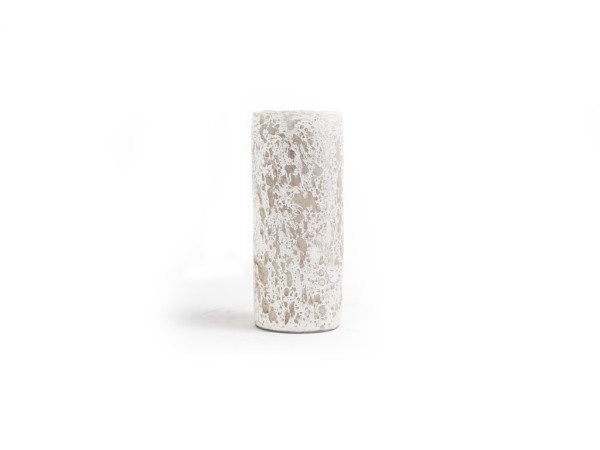 Κεραμικό Κηροπήγιο Slind White Classic Medium (11x11x25) Soulworks 0630067