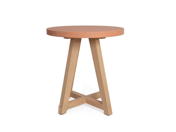 Τραπέζι Bistro Noria Terazzo Pink White (70x70x75) Soulworks 0800021