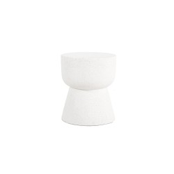 Σκαμπό Rieti Terazzo White Round (37x37x48) Soulworks 0800045